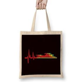 Humuts Retro Swimmer Heartbeat Vintage Swimming Pool Water Sports Bez Çanta