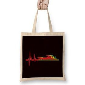 Humuts Retro Swimmer Heartbeat Vintage Swimming Pool Water Sports Bez Çanta