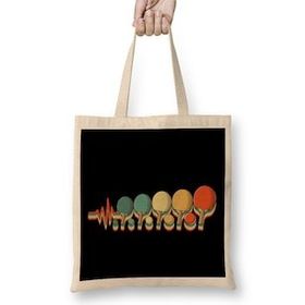 Humuts Retro Table Tennis Heartbeat Pingpong Paddle Bez Çanta