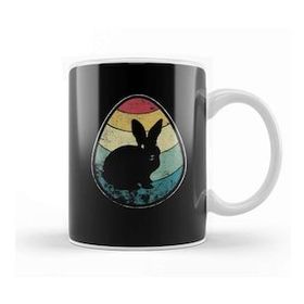 Humuts Retro Vintage Bunny Egg Happy Easter Kupa
