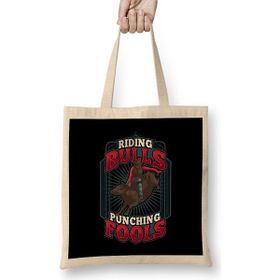 Humuts Riding Bulls Punchin' Fools Competitive Bull Rider Bez Çanta