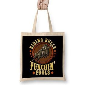 Humuts Riding Bulls Punchin' Fools Competitive Bull Rider Bez Çanta
