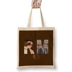 Humuts Rm Bts Army Gıft University Bez Uzun Saplı Açık Bej Rengi Çanta