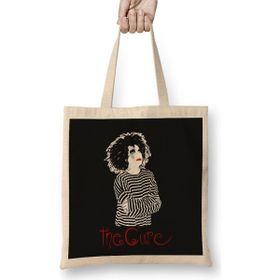 Humuts Robert Smith In Stripes For Black Better The Cure Bez Uzun Saplı Açık Bej Rengi Çanta