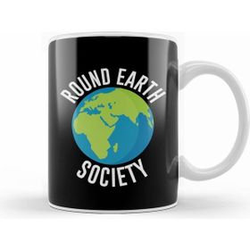 Humuts Round Earth Society Flat Earth Kupa Bardak
