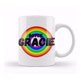 Humuts Royce Gracie Vintage Retro Rainbow S Tyle Warriors Design Wrestlers Gift Kupa Bardak