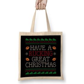 Humuts Rugby Have A Rucking Great Christmas Bez Kadın Günlük Çanta