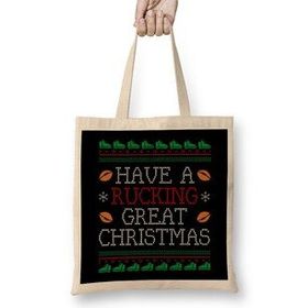 Humuts Rugby Have A Rucking Great Christmas Bez Kadın Günlük Çanta