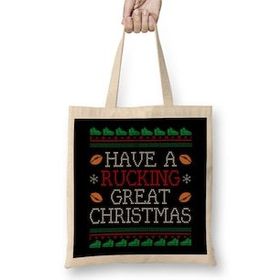 Humuts Rugby Have A Rucking Great Christmas Bez Kadın Günlük Çanta