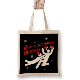 Humuts Rugby Have A Scrummy Christmas Bez Kadın Günlük Çanta