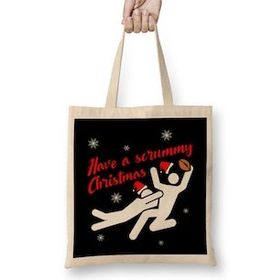 Humuts Rugby Have A Scrummy Christmas Bez Kadın Günlük Çanta