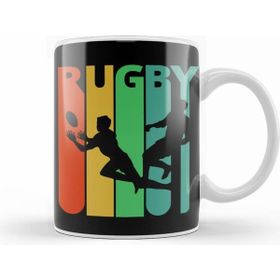 Humuts Rugby Silhouette Retro Design Kupa