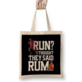 Humuts Run I Thought They Said Rum Funny Runner Pun Bez Kadın Günlük Çanta