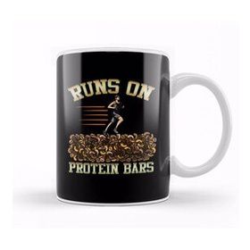 Humuts Runs On Protein Bars Funny Cardio Running Pun Kupa