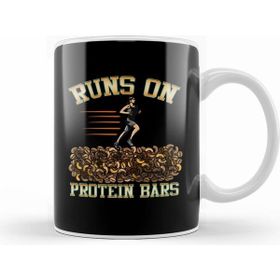 Humuts Runs On Protein Bars Funny Cardio Running Pun Kupa