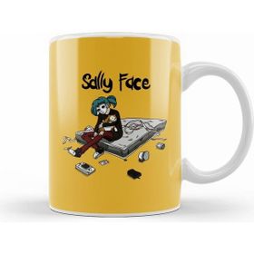Humuts Sally Face 01 Porselen Beyaz Kupa Bardak