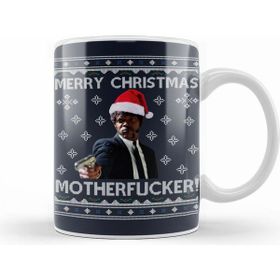 Humuts Samuel L Jackson Merry Christmas Motherfucker Pulp Fiction Kupa Bardak