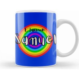 Humuts Samuel L Jackson Retro Rainbow Style Kupa Bardak