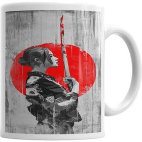 Humuts Samurai Girl Kupa Bardak