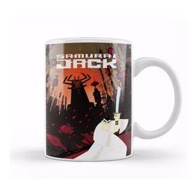 Humuts Samurai Jack 01 Porselen Beyaz Kupa Bardak
