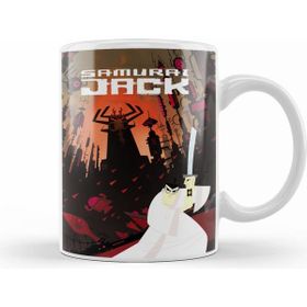 Humuts Samurai Jack 01 Porselen Beyaz Kupa Bardak
