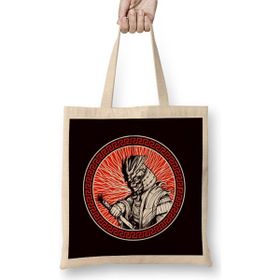 Humuts Samurai Japanese Art Ninja Japan Warrior Shinobi Martial Art Bez Uzun Saplı Açık Bej Rengi Çanta