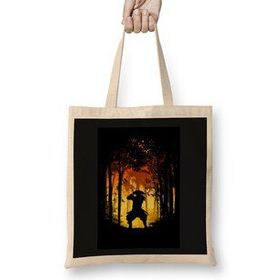 Humuts Samurai Ronin Forest Sun Raise Vector Yellow Bez Uzun Saplı Açık Bej Rengi Çanta