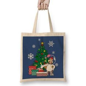 Humuts Sandy Cheeks Around The Christmas Tree Spongebob Bez Uzun Saplı Açık Bej Rengi Çanta