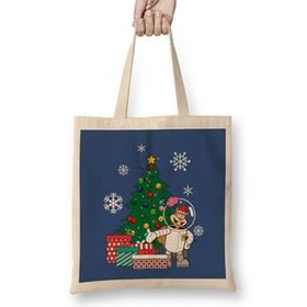 Humuts Sandy Cheeks Around The Christmas Tree Spongebob Bez Uzun Saplı Açık Bej Rengi Çanta