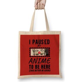 Humuts Sarcasm Funny Anime And Manga Otaku Lover Gift Bez Uzun Saplı Açık Bej Rengi Çanta
