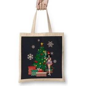 Humuts Saturn Around The Christmas Tree Sailor Moon Bez Kadın Günlük Çanta