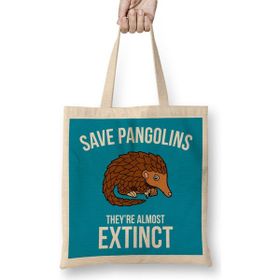 Humuts Save Pangolins They're Almost Extinct Bez Kadın Günlük Çanta