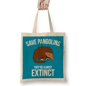 Humuts Save Pangolins They're Almost Extinct Bez Kadın Günlük Çanta
