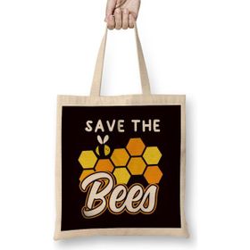 Humuts Save The Bees Honey Bee Animal Nature Welfare Honeycomb Bez Kadın Günlük Çanta