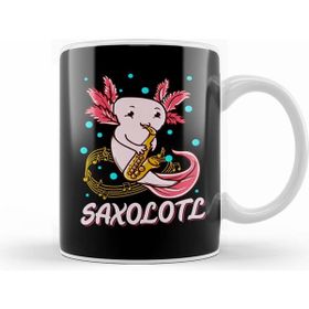 Humuts Saxolotl Sax Playing Axolotl Pun Walking Fish Kupa