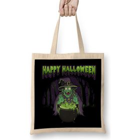 Humuts Scary Witch Happy Halloween Cauldron Potion Bez Kadın Günlük Çanta