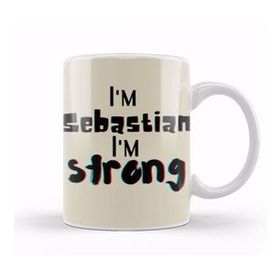 Humuts Sebastian Name Personalized Custom Vintage Retro Rainbow Style Design Gift Baby Gift For Him Kupa