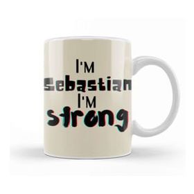 Humuts Sebastian Name Personalized Custom Vintage Retro Rainbow Style Design Gift Baby Gift For Him Kupa