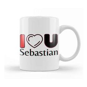 Humuts Sebastian Name Personalized Custom Vintage Retro Rainbow Style Design Gift Baby Gift For Him Kupa