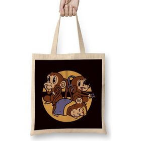 Humuts See Speak Hear No Evil Emoticon Japan Monkeys Japanese Art Bez Kadın Günlük Çanta