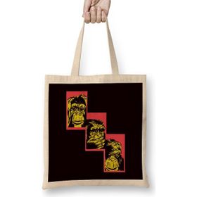 Humuts See Speak Hear No Evil Emoticon Japan Monkeys Japanese Art Bez Kadın Günlük Çanta