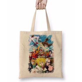 Humuts Seven Deadly Sins Nanatsu No Taizai Bez Uzun Saplı Açık Bej Rengi Çanta