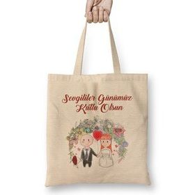 Humuts Sevgililer Günü Sevgiliye Hediye 011 Bez Çanta