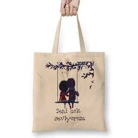 Humuts Sevgililer Günü Sevgiliye Hediye 0207 Bez Çanta