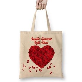 Humuts Sevgililer Günü Sevgiliye Hediye 0230 Bez Çanta