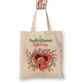 Humuts Sevgililer Günü Sevgiliye Hediye 034 Bez Çanta