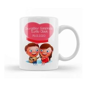 Humuts Sevgililer Günü Sevgiliye Hediye 073 Kupa