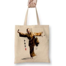 Humuts Shaolin Monk Shaolin Kung Fu Bez Uzun Saplı Açık Bej Rengi Çanta