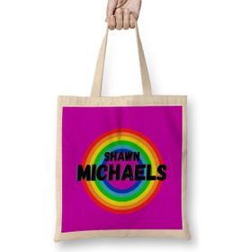 Humuts Shawn Michaels- Vintage Retro Rainbow Style Warriors Design Wrestlers-Gift Bez Kadın Günlük Çanta
