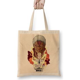 Humuts Shingeki No Kyojin Attack On Titan Reiner Braun Armored Titan Bez Uzun Saplı Açık Bej Rengi Çanta